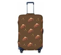 Cherry Cake - Funda de equipaje de viaje para equipaje de 18 a 32 pulgadas, lavable, resistente a los arañazos, Pastel cuadrado de chocolate, M