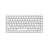 CHERRY Compact-Keyboard G84-4100, disposición americana, teclado QWERTY, teclado con cable, diseño compacto, mecanismo ML, gris claro