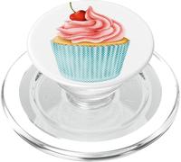 Cherry Cupcake EDM Cupcake Raver Drop The Bass EDM Fam Plur PopSockets PopGrip para MagSafe