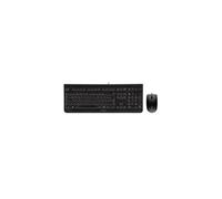 CHERRY Teclado y ratón DC 2000 USB – Layout ES, membrana, ratón óptico simétrico, negro