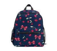 Cherry Dot Bow - Mochilas infantiles para niños y niñas, mochila pequeña para guardería o escuela
