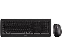 CHERRY Pack teclado y ratón inalámbricos DW 5100 – Teclado QWERTZ, pilas, ratón 6 botones, negro