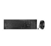 CHERRY DW 9500 Slim Wireless Desktop Keyboard and Mouse Combo, Extra Flat Slim Design with Ergo Friendly Mouse Companion, Bluetooth o USB Receptor.