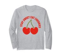 Cherry Fruit Cute Funny Food Stay Sweet Eat Cherries Manga Larga
