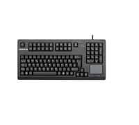 CHERRY G80-11900, Teclado Mecánico con Bloque Numérico, Touchpad y 2 Botones de Ratón, Distribución UK (QWERTY), USB-A, Interruptores MX BLACK, Negro