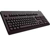 CHERRY G80-3000, Teclado Mecánico con Cable, Distribución de Teclado Europeo (QWERTY), Conexión USB, Robusto, Teclas Programables, Switches CHERRY MX BROWN, Negro
