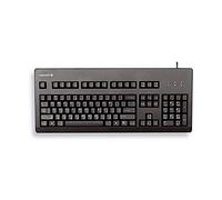 CHERRY G80-3000, Teclado Mecánico con Cable, Distribución de Teclado Europeo (QWERTY), Conexión USB, Robusto, Teclas Programables, Switches CHERRY MX BROWN, Negro