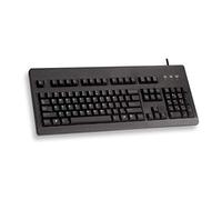 CHERRY G80-3000, Teclado Mecánico con Cable, Distribución de Teclado Europeo (QWERTY), Conexión USB, Robusto, Teclas Programables, Switches CHERRY MX BLUE, Negro
