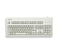 CHERRY Teclado mecánico G80-3000 – con cable USB, QWERTZ, CHERRY MX Black, Gris claro