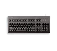 CHERRY G80-3000, Teclado Mecánico con Cable, Distribución de Teclado Europeo (QWERTY), Conexión USB, Robusto, Teclas Programables, Switches CHERRY MX BLACK, Negro