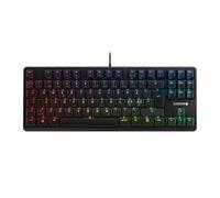 CHERRY G80-3000N RGB TKL, teclado Gaming con cable y sin teclado numérico, distribución de teclado Pan Nordic (QWERTY), iluminación RGB, switches MX SILENT RED originales, negro