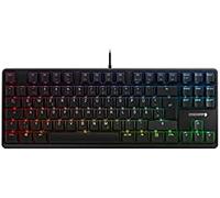 G80-3833LWBDE-2 - Teclado para juegos, USB, RGB, MX SILENCIOSO ROJO, negro, DE