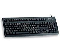 CHERRY G83-6104, Teclado con Cable para Aplicaciones Industriales, Disposición EU (QWERTY), Teclas Resistentes a la Abrasión, Fácil de Limpiar, Reciclable, Negro