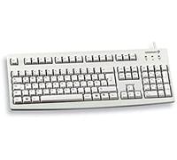 CHERRY G83-6104, Teclado con Cable para Aplicaciones Industriales, Disposición EU (QWERTY), Teclas Resistentes a la Abrasión, Fácil de Limpiar, Reciclable, Gris Claro
