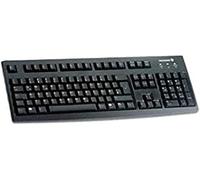Cherry g83-6105, diseño británico, teclado qwerty, teclado con cable