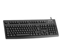 Cherry G83-6105, diseño británico, Teclado QWERTY, Teclado con Cable, accionamiento Suave y cómodo de Las Teclas, Compacto, Duradero, reciclable, Negro