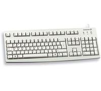 Cherry G83-6105, Teclado con Cable para Aplicaciones Industriales, Disposición Alemania DE (QWERTZ), Teclas Resistentes a la Abrasión, Fácil de Limpiar, Reciclable, Gris Claro
