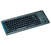 Cherry g84-4400, teclado compacto con trackball integrado, disposició