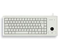 Cherry g84-4400lpbde-0 track ball teclado compacto - gris claro