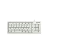 CHERRY G84-5200 XS, Teclado Compacto con Teclado Numérico, Distribución UE (QWERTY), Con Cable (USB-A), Interruptores Mecánicos CHERRY ML, Gris Claro