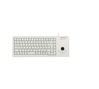 CHERRY G84-5400 XS, Teclado Compacto con Trackball, Distribución Española (QWERTY), Con Cable (Puerto USB-A), Interruptores Mecánicos CHERRY ML, Gris Claro