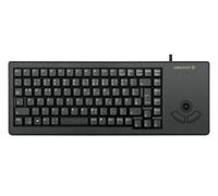 CHERRY G84-5400 XS, Teclado Compacto con Trackball, Distribución UK (QWERTY), Co
