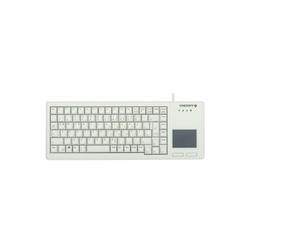 Cherry G84-5500 XS, Teclado Compacto con Touchpad, Distribución Alemana (QWERTZ), con Cable (Puerto USB-A), Interruptores Mecánicos ML, Gris Claro
