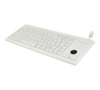 CHERRY G84 Teclado ultradelgado con trackball (internacional) gris claro - 83 teclas