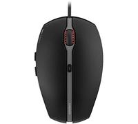 CHERRY GENTIX 4K, Ratón con Cable, Ideal para Uso con Monitores Ultra-HD, 6 Botones, hasta 3600 Dpi, Diseño Simétrico, Cable de 1,8 m de Longitud, Negro