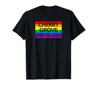Cherry Grove Fire Island Nueva York FI LI NY Lesbianas Queer Gay Camiseta