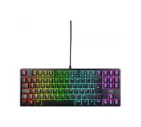 CHERRY XTRFY K4V2 TKL, Teclado Gaming con Cable sin Bloque Numérico, Disposición Francia (AZERTY), Iluminación RGB, Switches Mecánicos MX2A RED, Negro