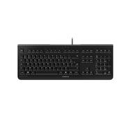 Cherry KC 1000, Teclado con Cable, Distribución de Teclado Francés (AZERTY), Plug & Play a través de USB, Diseño Plano, Tecleo Silencioso, Negro