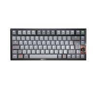 CHERRY KW 300 MX, Teclado Mecánico Compacto Hot-Swap, Disposición Alemana (QWERTZ), Iluminación Blanca, para Windows y Mac, Interruptores MX2A Silent Red, Negro