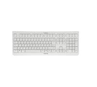 CHERRY KW 3000, Teclado Inalámbrico con Teclado Numérico, Distribución de Teclado Alemán (QWERTZ), Radiofrecuencia de 2,4 GHz, Teclas Silenciosas, Diseño Plano, Funciona con Pilas, Negro