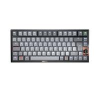 Cherry KW 300W MX, Teclado Mecánico Compacto Hot-Swap, Disposición UK (QWERTY), Iluminación Blanca, para Windows, Interruptores MX2A Silent Red, Negro