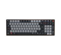 CHERRY KW 550 MX LP, Teclado Mecánico De Perfil Bajo En Formato 96%, Disposición Alemana (QWERTZ), Función Multi-Device, Interruptores MX LP 2.0 Ivory, Negro
