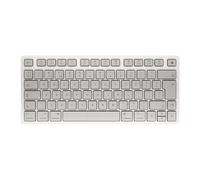 Cherry KW 7100 Mini BT para Mac, Teclado Compacto Mac con 3 Canales Bluetooth, Distribución de Teclado Inglés UK (QWERTY), Teclado Inalámbrico Multidispositivo, Moonlight White
