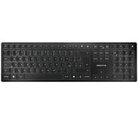 Cherry kw 9100 slim, teclado inalámbrico de diseño, distribución de