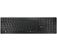Cherry kw 9100 slim, teclado inalámbrico de diseño, distribución de