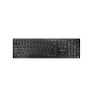 Cherry KW 9100 Teclado inalámbrico delgado recargable con mecanismo de tijera SX, pulsación de tecla silenciosa con diseño delgado para trabajo u oficina en casa.