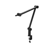 CHERRY MA 3.0 UNI, Brazo de Micrófono Universal, con Pinza para Mesa (hasta 60 mm), Rosca de 3/8 Pulgadas (Incluye Adaptador de 3/8 a 5/8 Pulgadas), Brazo Articulado y Estable, Negro