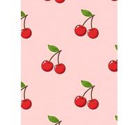 Cherry Minimalist Notebook: Paperback Journal with a Clean Design | 100 Lined Pages for Notes, Ideas, and Everyday Writing | 8,5 x 11 inches