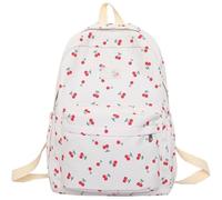 Cherry - Mochila estética, mochila para laptop, viajes, casual, juego de destornilladores finos (blanco, talla única)