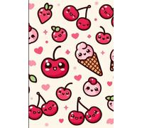 Cherry Mood Journal, Cute Kawaii Notebook for Girls & Teens: 6x9" Softcover, 120 Lined Pages, Adorable Fruit Design for School Notes, Journaling & Daily Writing