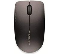 Cherry MW 2400, Ratón inalámbrico, Diseño simétrico para diestros y Zurdos, Inalámbrico a 2,4 GHz, Sensor óptico, Homologado por GS, Funciona con Pilas, Negro