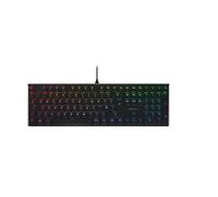 CHERRY MX 10.0N RGB, Teclado Gaming Mecánico Plano, Distribución de Teclado Inglés UK (QWERTY), con Cable, Switches Originales CHERRY MX LOW PROFILE RGB SPEED, Negro