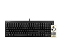 CHERRY MX 2.0S Teclado de Gaming Mecánico Configuración EE.UU. Internacional (QWERTY), Fabricado en Alemania, No Retroiluminado, con Cable, Keyboard Silencioso, Negro