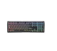 Cherry MX 3.0S Wireless, Teclado Mecánico Inalámbrico para Juegos, Disposición Francesa (AZERTY), Bluetooth, 2,4 GHz y Cable, Interruptores MX2A Red, Negro