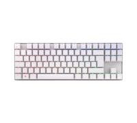 Cherry MX 8.2 TKL Wireless, Teclado Inalámbrico Gaming sin Bloque Numérico, Disposición Alemana (QWERTZ), Bluetooth, 2,4 GHz y Cable, MX2A Red Switches, Blanco