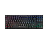 Cherry MX 8.2 TKL Wireless, Teclado Inalámbrico Gaming sin Bloque Numérico, Disposición Alemana (QWERTZ), Bluetooth, 2,4 GHz y Cable, MX2A Red Switches, Negro